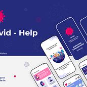 Covid Help UI/UX App Concept . % Akash Mishra tarafından hazırlanan UX / UI projesi - 05.26.2020