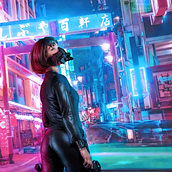 Cyberpunk Agent. Photomontage, Photo Retouching, Photograph, Photograph, Post-production, Digital Photograph, and Fine-Art Photograph project by Carlos Wey - 10.20.2020