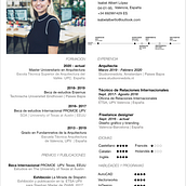 Cv arquitectura. Architecture project by Isabel Albert Lopez - 10.23.2020