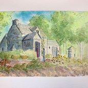 My project in Architectural Sketching with Watercolor and Ink course. Ilustração tradicional, Ilustração com tinta, e Pintura em aquarela projeto de andrew_j - 23.10.2020