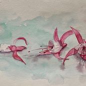 My project in Experimental Watercolor Techniques for Beginners course. Painting project by Elaine Hill - 10.24.2020