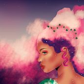 Mi Proyecto del curso: Retratos digitales de fantasía con GIMP (No tengo dinero para pagar Photoshop). Portrait Drawing project by ainaraduartesm - 10.24.2020