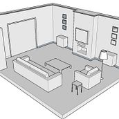 Living Room Sketch Ein Projekt aus dem Bereich Innendesign von Ester Borrisser i Costa - 24.10.2020