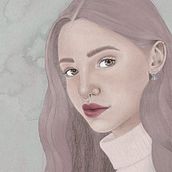 Mi Proyecto del curso: Retrato ilustrado con Procreate.  project by Edurne Ganuza Lesaca - 10.24.2020