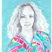Projeto final: Retrato com lápis e técnicas de cor. . Painting project by Vera Berrones - 10.27.2020