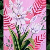 Mi Proyecto del curso: Pintura botánica con acrílico. Fine Arts, Drawing, Botanical Illustration, Acr, and lic Painting project by Sol Bozzuto - 03.19.2021