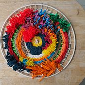 My project in Weaving with a Circular Loom course - Latest project. Fiber Arts project by Nini Marini - 10.26.2020