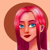 My project in Female Character Portraits in Procreate course. Digital Painting project by Ren Mori - 10.26.2020