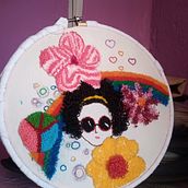 Mi Proyecto del curso: Introducción al bordado con aguja mágica. Embroider project by Vanessa Bustos Del Pino - 10.26.2020