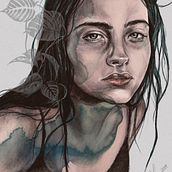 My project in Illustrated Portraits with Procreate course. Projekt z dziedziny Ilustracja c, frowa,  R i sunek użytkownika Lucrezia Invernizzi - 26.10.2020