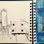 Dibujo y Collage. Architecture, Collage, and Drawing project by Maria Sans - 10.26.2014