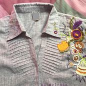 Mi Proyecto del curso: Técnicas avanzadas de bordado: puntadas y composiciones con volumen. Artesanato, Bordado, Criatividade, e DIY projeto de LittleSoul México - 26.10.2020