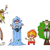 Mi Proyecto del curso: Fábrica de personajes ilustrados. Traditional illustration project by Oscar Fernández Payares - 10.27.2020