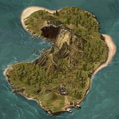 Mapa de Isla fantástica [Proceso]. Concept Art, Traditional illustration, Digital Illustration, and Video Games project by Miguel Ligero Nieto - 10.27.2009