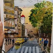 Proyecto en acrílico-pos curso acuarela!. Pintura, e Pintura em aquarela projeto de annie_ar_es - 28.10.2020
