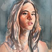 My project in Artistic Portrait with Watercolors course. Projekt z dziedziny Malowanie akwarelą użytkownika wiike - 28.10.2020