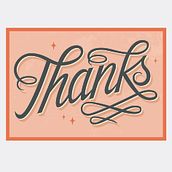 Mi Proyecto del curso: Thanks. Design, Lettering, and Digital Lettering project by Laura Zuccotti - 10.28.2020
