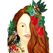 Mi Proyecto del curso: Retrato ilustrado en acuarela. Watercolor Painting project by Andrea Silva Urzua - 10.28.2020
