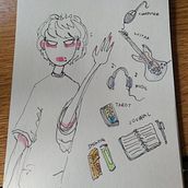 Me and things I like. Character Design, Drawing, and Painting project by Daniela Catalano - 10.28.2020