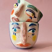 Mi Proyecto del curso: Técnicas de ilustración y modelado en cerámica. Ceramics, Creativit, Decoration, and Traditional illustration project by Chel Salinas - 10.28.2020