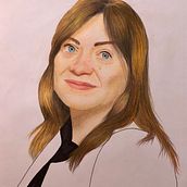 Meu projeto do curso: Retrato realista com lápis de cor. Pencil Drawing project by Melina Coradinho - 10.28.2020