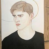 My project in Watercolor Portrait from a Photo course. Watercolor Painting project by nicholasjamesoliver - 10.28.2020