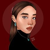 Meu projeto do curso: Retrato de personagens femininas com Procreate. Digital Drawing project by Letícia Stojak - 10.29.2020