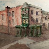 My project in Architectural Sketching with Watercolor and Ink course. Architectural Illustration, and Watercolor Painting project by ezyjay - 10.29.2020