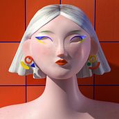 Dahlia. Un proyecto de 3D, Dirección de arte, Diseño de personajes, Diseño de personajes 3D, Ilustración tradicional y Modelado 3D de Lisa Odette - 29.10.2020