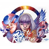 Die to Reborn, watercolour on paper. Drawing, Pencil Drawing, Traditional illustration, Painting, and Watercolor Painting project by Clarafosca · - 10.29.2020