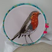 Mi Proyecto del curso: Pintar con hilo: técnicas de ilustración textil. Mi primer bordado, me ha encantado este curso.. Un projet de Broderie de Isabel Gómez Brand - 29.10.2020