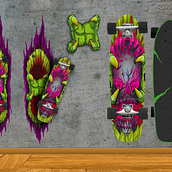 Skull Cruiser para Leben. Graphic Design, and Traditional illustration project by Geison García - 10.27.2017