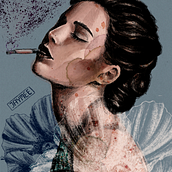 My project in Illustrated Portraits with Procreate course. Traditional illustration project by Vi Huynh - 10.30.2020