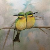 My project in Experimental Watercolor Techniques for Beginners course. Watercolor Painting project by Luisa Di Sarno - 04.07.2021