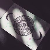 Mándala en tinta y acuarela . Ink Illustration, and Watercolor Painting project by Linnette - 10.31.2020