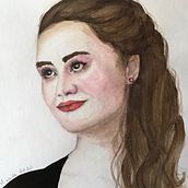 My project in Watercolor Portrait from a Photo course. Watercolor Painting project by Marisa Kalbermatten - 11.01.2020