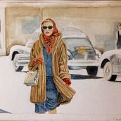 Mi Proyecto del curso: Ilustración con acuarela: recrea tus escenas más icónicas. Een project van Traditionele illustratie van Lola Araque - 31.10.2020