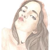 My final project - a portrait from a photo. Een project van Aquarelschilderen van Anna Radchenko - 01.11.2020