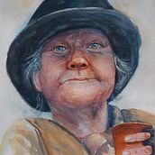 My project in Artistic Portrait with Watercolors course. Watercolor Painting project by Bobbi Wendland - 10.31.2020
