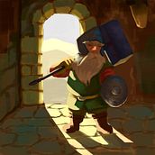 Mi Proyecto del curso: Principios de iluminación para pintura digital. Enano y Fantasma Gelatinoso Ein Projekt aus dem Bereich Traditionelle Illustration und Digitale Illustration von Mario Lopez - 01.11.2020