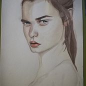 Mi Proyecto del curso: Retrato en acuarela a partir de una fotografía. Portrait Drawing, and Watercolor Painting project by sarattsanfran204 - 12.20.2020