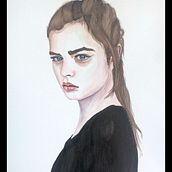 My project in Watercolor Portrait from a Photo course. Pintura em aquarela projeto de Lena Balta - 01.11.2020