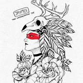 My project in Digital Design and Illustration of Tattoos with Procreate course. Digital Drawing, and Tattoo Design project by Vi Huynh - 11.02.2020