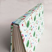 Libreta Monstera. Arts, Crafts, Bookbinding, and Pattern Design project by Eileen Chanto García - 11.02.2020