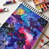 Mi Proyecto del curso: Técnicas modernas de acuarela Karenlittlered. Een project van Aquarelschilderen van Karen Fajardo - 06.11.2020
