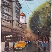 Mi Proyecto del curso: Paisajes urbanos en acuarela. Street Art project by Luis Miguel Parrilla Melero - 11.10.2020