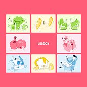  Ilustrations for Ulabox 2020. Br, ing, Identit, Digital Drawing, Character Design, Graphic Design, and Vector Illustration project by Victoria Palazón - 11.03.2020