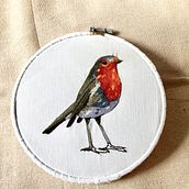 My project in Painting with Thread: Textile Illustration Techniques course. Embroider project by Aneta Biskupová - 11.03.2020