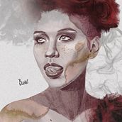 Retrato ilustrado (curso Elena Garnu). Digital Illustration project by Erwin Marambio Ruz - 08.04.2020