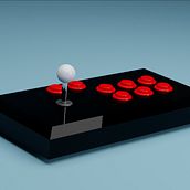 Arcade Stick. Un progetto di 3D e Modellazione 3D di Alfonso García Pérez - 21.09.2020